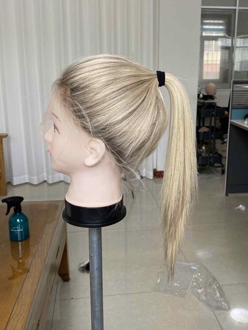 Blonde Human Hair Wig By LeBeauty Wigs, Pony Wig Style, Fits As A Medium 🌟